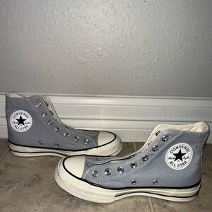 Converse Classic Gray and White High-Tops
